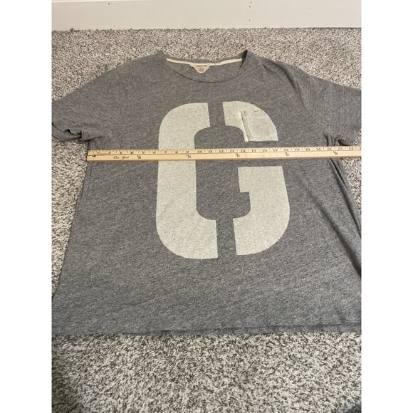 Rag & Bone Alphabet Print Crew Pocket T-Shirt Gray “G” Size XXL - Picture 5 of 9